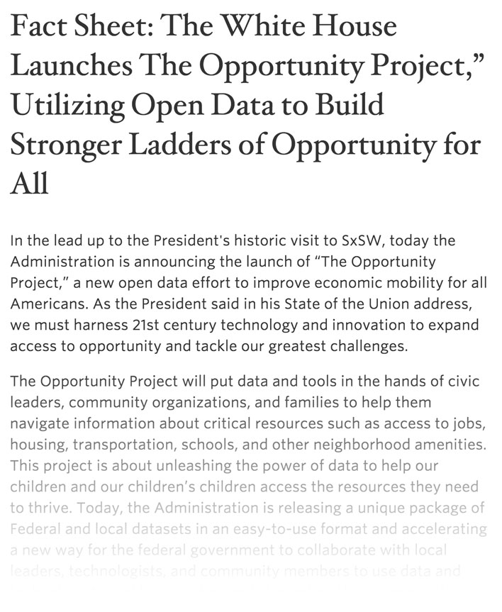 White House Fact Sheet